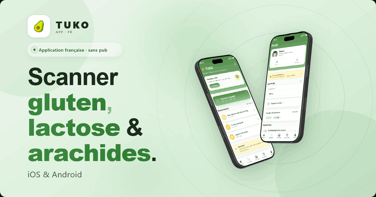 Ios Compatible Barcode Scanner Tuko – Scanner Gluten, Lactose & Arachides | iOS & Android